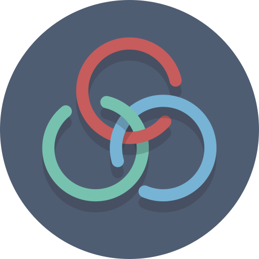 Rgb, cmyk, colors, palette, primary colors icon